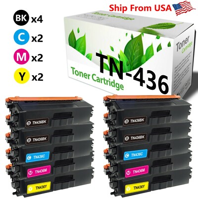 10PK TN436 TN-436 Toner Cartridge for HL-L8260CDW
