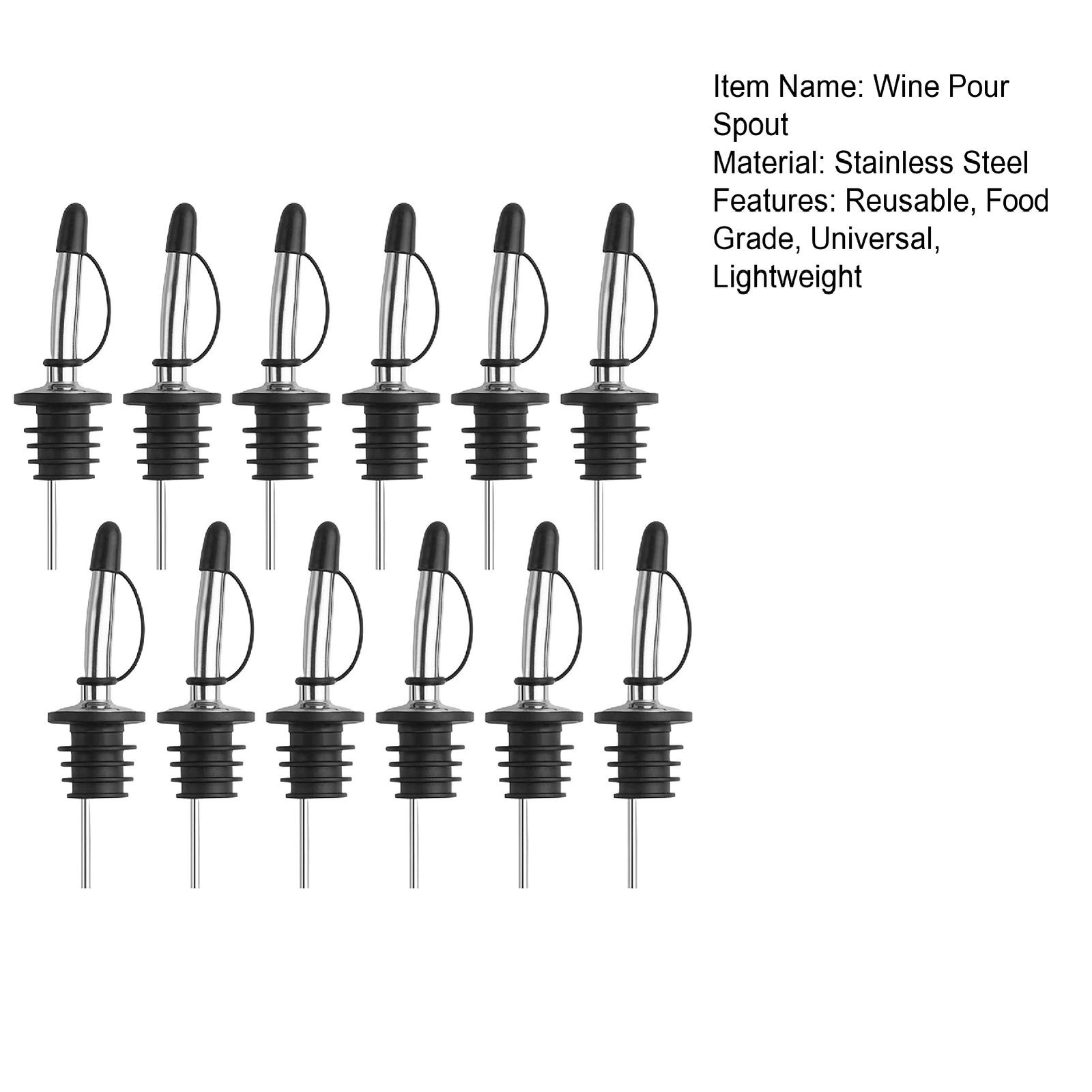 12pcs Bottle Corks Reusable Freshkeeping Wine Preservation Bottle