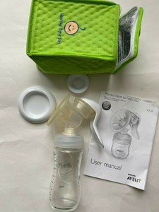 breast pump with glass bottles