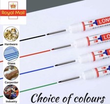 20mm Long Nib Nose Reach Head Permanent Ink Marker Pens Fine Tip Deep Hole
