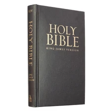 The Holy Bible KJV King James Version LARGE PRINT Hardcover.Jesus Words In Red.