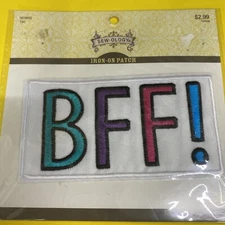 Sew•ology BFF Iron On Fashion Patch SEWING NOTIONS