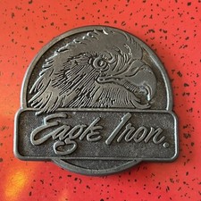 vintage Belt buckle Eagle Iron. Harley Davidson Motorcyle parts