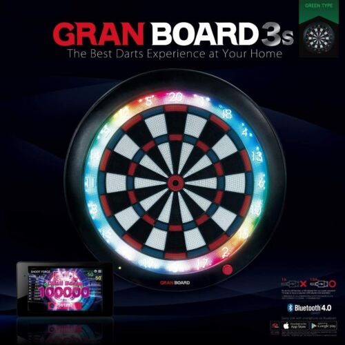 GRAN DARTS Dart Board Grand Board 3s Green Type Electronic darts board New - Picture 2 of 3
