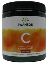 Swanson  Vitamin C Powder, 100% Pure - 454g     FREE P&P