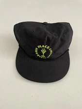 Place Cocktail Club Kern Embroidered Black Graphic Snapback Hat One Size