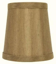 Bronze Silk Clip on Drum English Drum Barrel Chandelier Shade