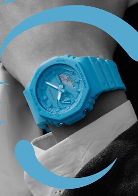 CASIO G-SHOCK GA-2100-2A2JF Blue Limited TONE-ON-TONE Analog
