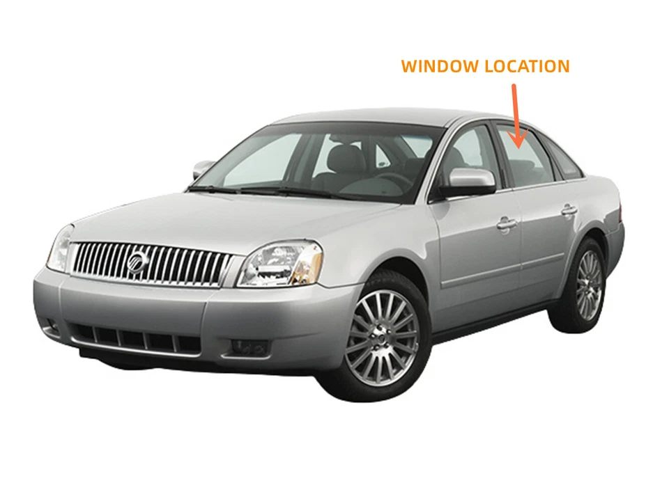 Driver/Left Rear Door Window Glass For 05-07 Mercury Montego/ Ford Five Hundred Foto 2 de 4