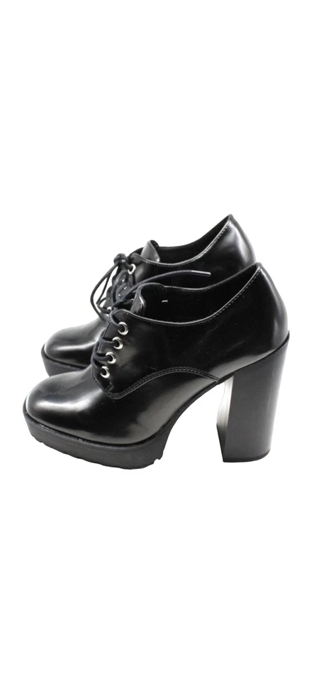 Wild Pair Womens Comfort Darla Lace Up Oxford Dress Pumps Black Size 5.5M NWOB - Image 2 of 3