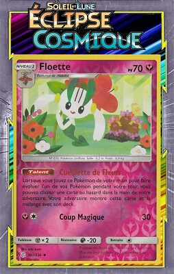 Reverse Floette - SL12:Kosmische Finsternis - 151/236 - Französische Pokemon Karte