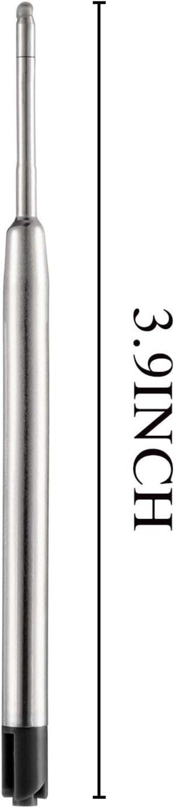 Replaceable Black Ink Refills for Multi-Brand Ballpoint Pens - Pack of 5