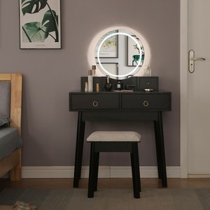 small dark wood dressing table