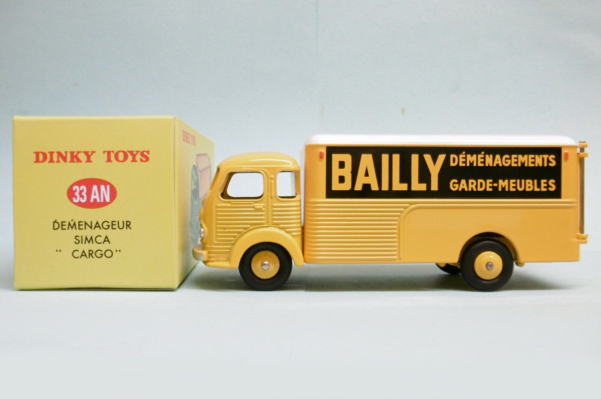 DINKY TOYS 33 A, Meccano - SIMCA CARGO, BAILLY déménagements INTROUVABLE