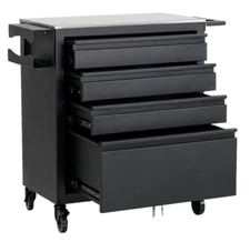 Adjustable rolling cart 4 layers drawers cabinet tattoo workstation furniture