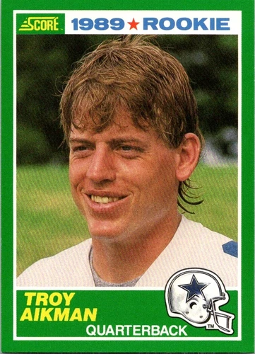 1989 Score #270, Troy Aikman, RC, Dallas Cowboys, NM-MT