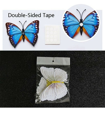 3D Butterfly Wall Decal Stickers 24 pieces assorted sizes. Removable wipe able - Picture 2 of 5