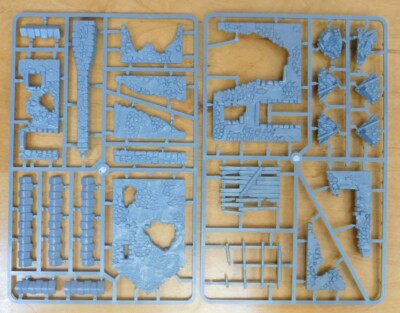 Ruined Farmhouse Terrain Piece Two Sprues Hard Plastic Warlord Games