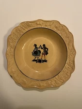 Vintage Homer Laughlin 1930's Marigold Courting Couple Bowl