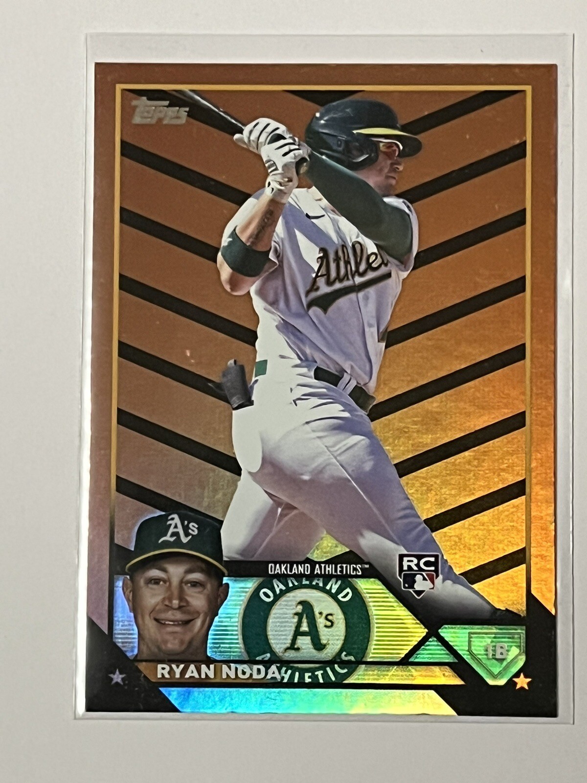 2023 Topps Update Ryan Noda RC #US75 Orange And Black Parallel Halloween Rookie
