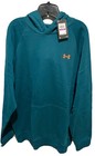 Under Armour Men Tourmaline Teal Rival Fleece Mountain Hoodie Sweatshirt 2XL NWT