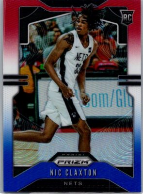 2019 Panini Prizm #292 Nicolas Claxton Prizms Red White and Blue