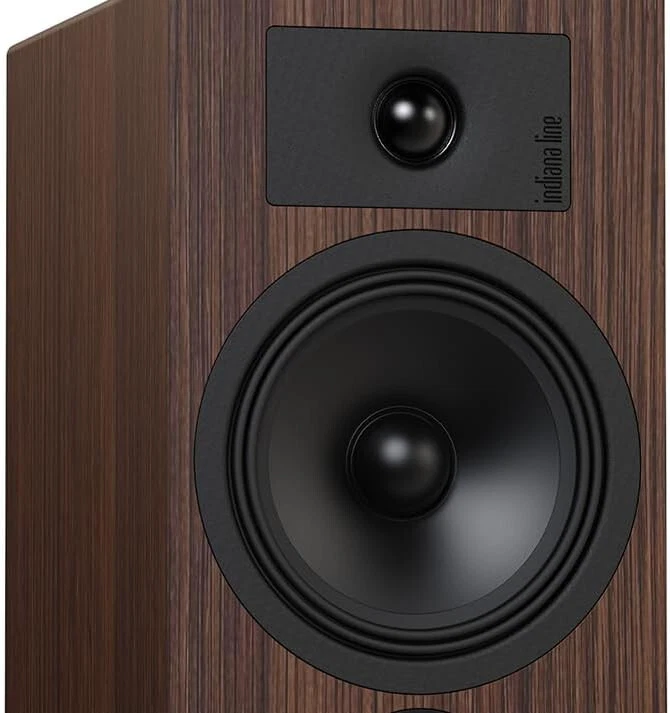 INDIANA LINE TESI 3 WOOD COPPIA DIFFUSORI DA SCAFFALE CON BASS REFLEX ANT. LEGNO - Immagine 2 di 3