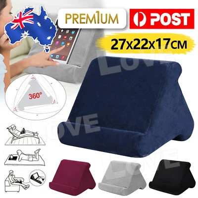 Tablet Pillow Stands For iPad Book Reader Holder Rest Laps Reading Soft Cushion - image 1 of 4