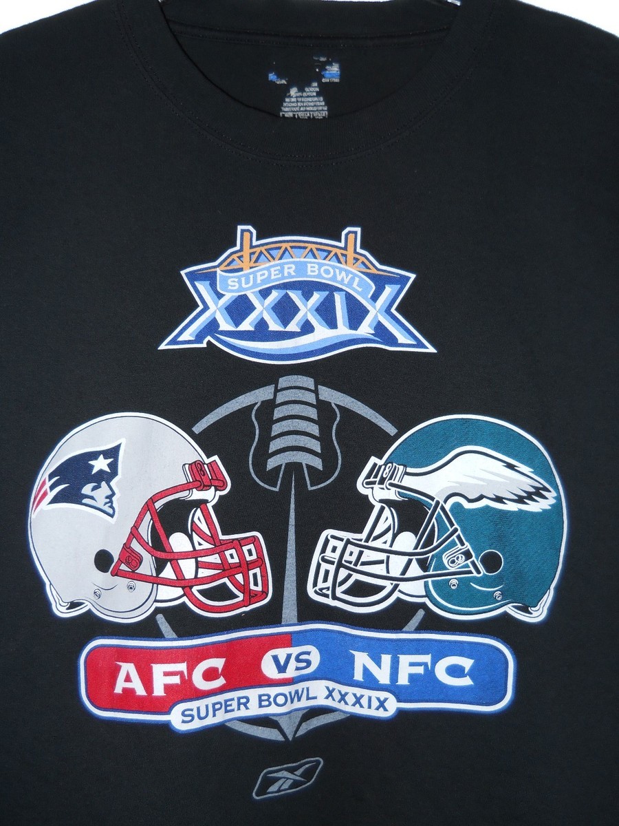 Super Bowl 39 XXXIX T-Shirt XL AFC New England Patriots NFC