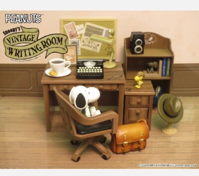 re-ment PEANUTS Snoopy's VINTAGE WRITING ROOM BOX product 8 types 8 pieces