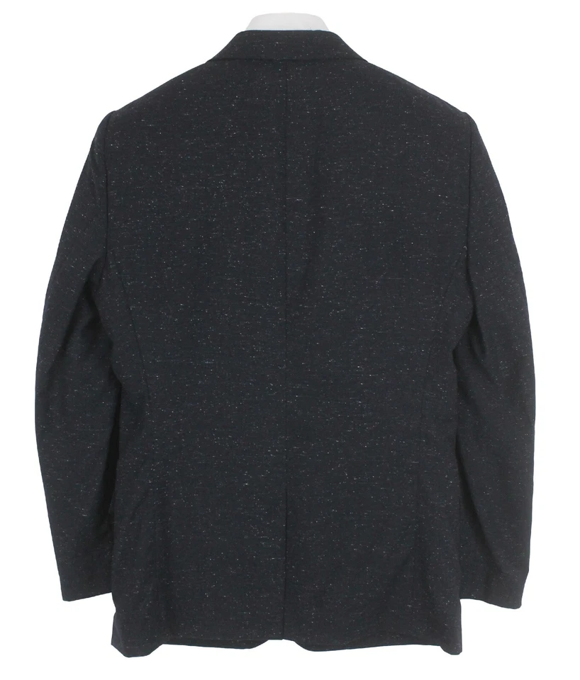 Reiss Blazer Hombre (GB) 40 Botonadura Sencilla Seda Lana Mezcla Estampado Azul - Imagen 2 de 4