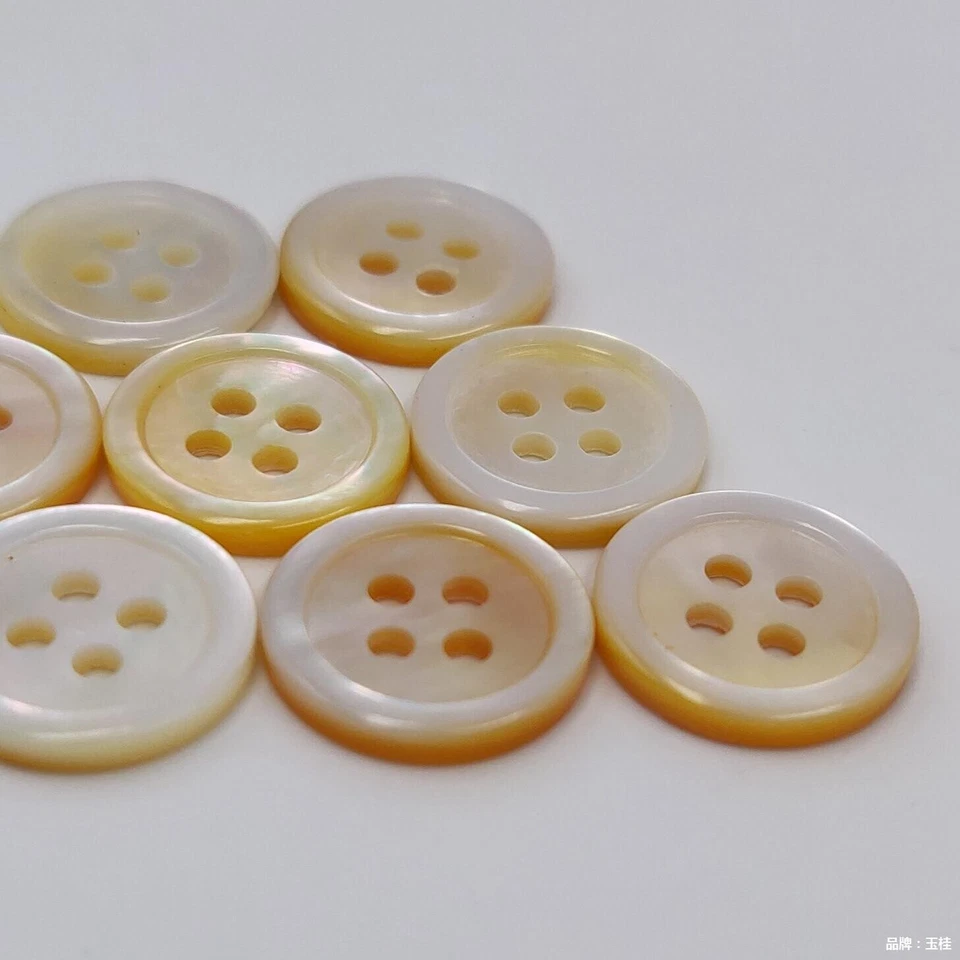 15 pcs Buttons, Mother of Pearl, White Shell ,Many sizes - Image 4 of 4