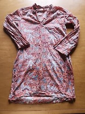 Anokhi Koki paisley printed cotton tunic dress 8-9 Resort Vacation Beach