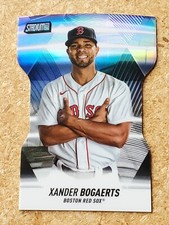 Xander Bogaerts 2022 Stadium Club Triumvirates Black Parallel #49/99 Red Sox