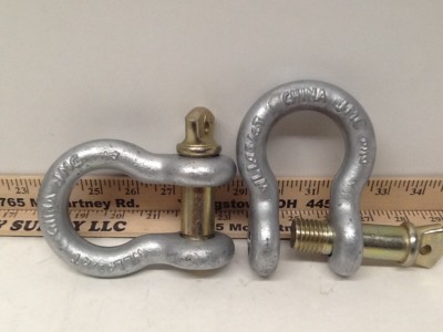 Farm Clevis 3/4 Anchor Bow Shackle 4.75 Ton Safe WLL 2 PK Trucking
