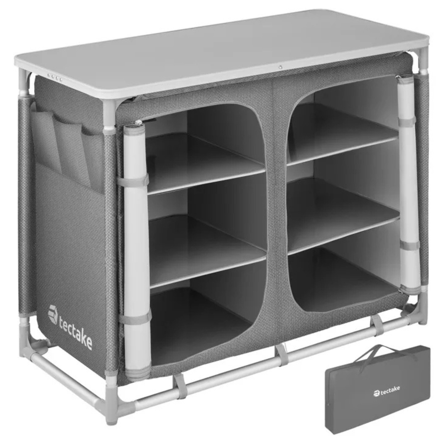 Rangement camping pliable TECTAKE 6 cases contre le désordre en van