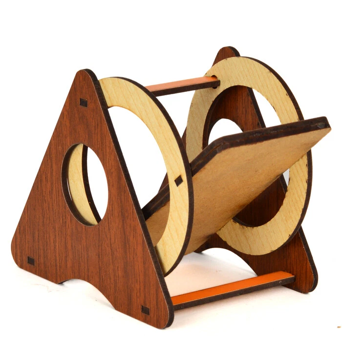 Hamster Swing Serra Brinquedo Divertido Madeira Brincar Ratos Coloridos Pequeno Animal de Estimação 4"x 5" - Imagem 2 de 4