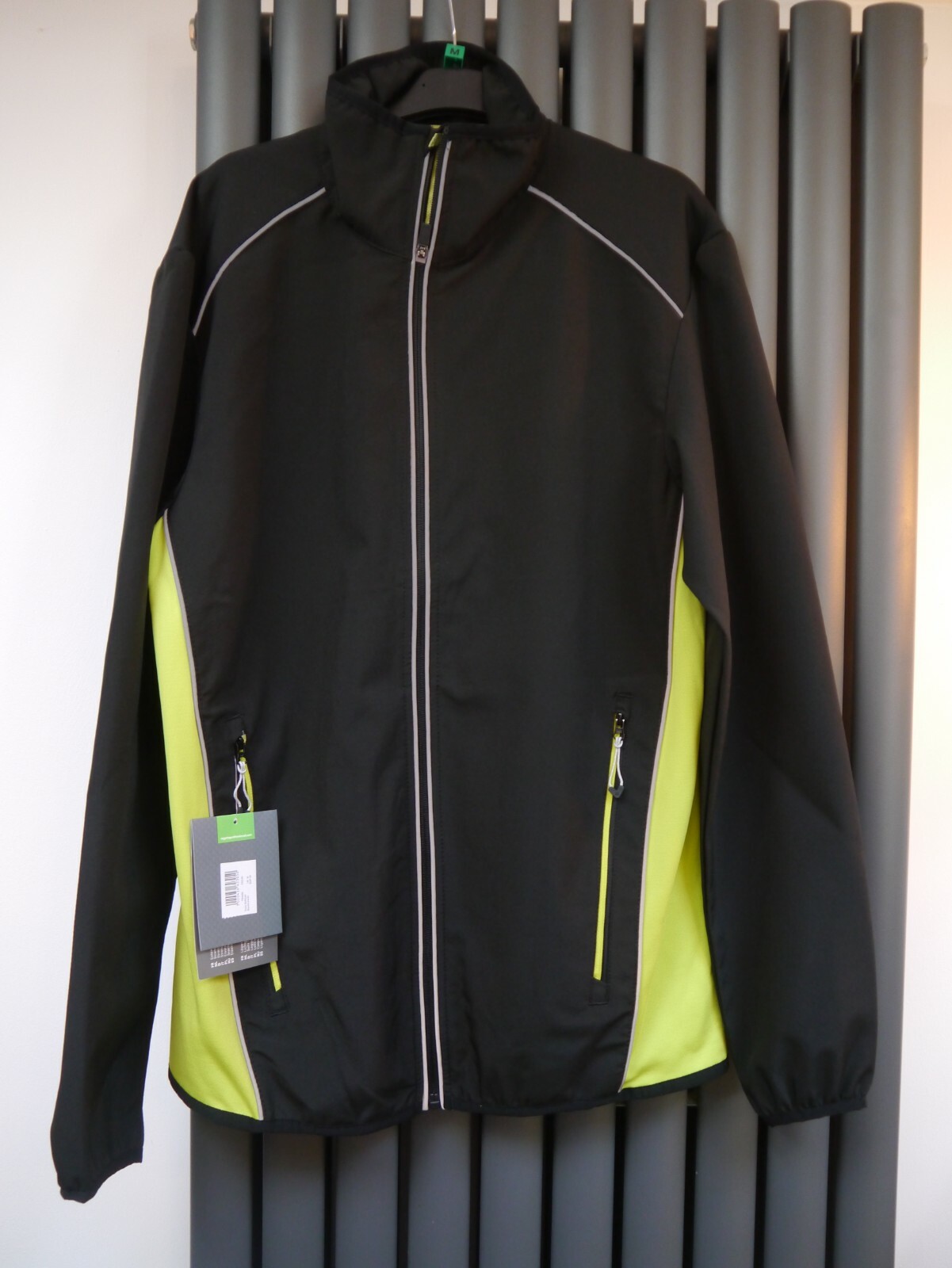 Giacca cappotto sochi softshell nuovo con etichette New Regatta nero verde taglia M media unisex