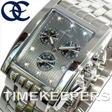 oskar emil rodez gents mens 23k gold diamond chronograph watch