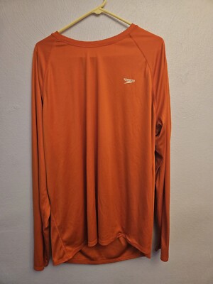 Speedo Men's UV Swim Shirt, Long Sleeve Regular Fit, Size XXL - Main Image