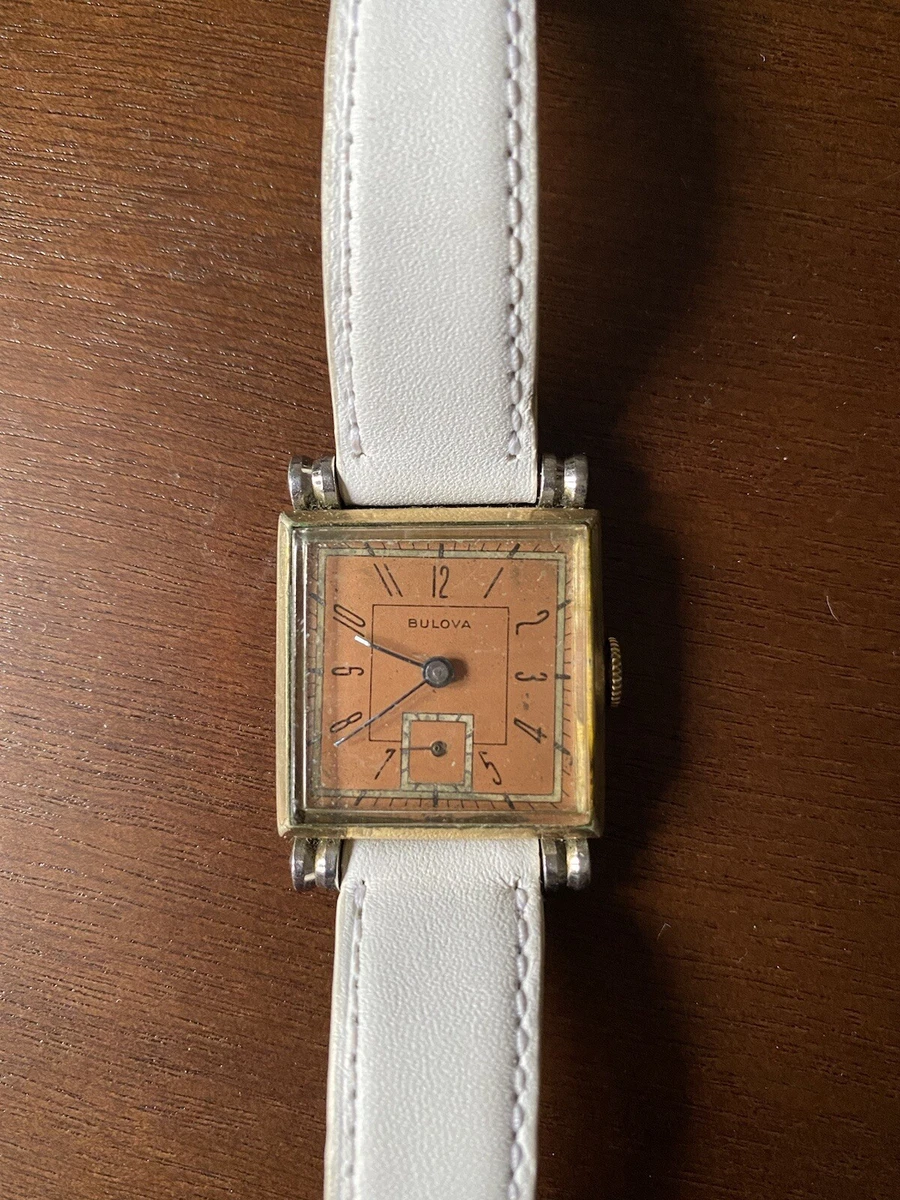 Vintage bulova deals square watch