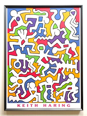 Keith Haring アートポスター 額装品 s-l400.jpg
