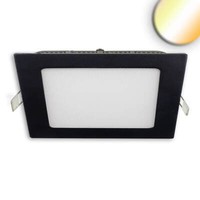 Isoled Led Downlight, 24W, Eckig Ultraflach Schwarz, 300X300Mm, Colorswitch 3000