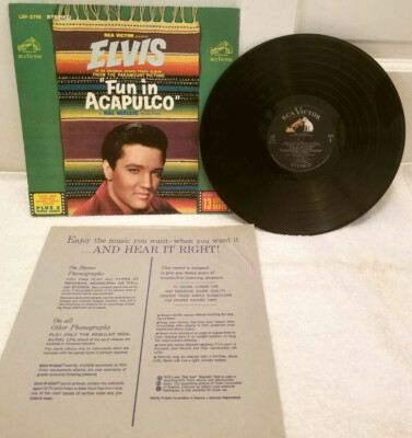 Elvis Presley Fun in Acapulco Album 33 Vinyl Record LP Stereo +