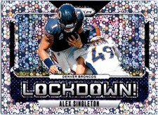2024 Panini Prizm Alex Singleton #5 Lockdown Silver Prizm Denver Broncos
