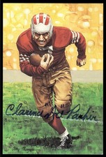 Clarence Ace Parker Signed 1991 Goal Line Art GLAC Football Postcard Auto *GL59