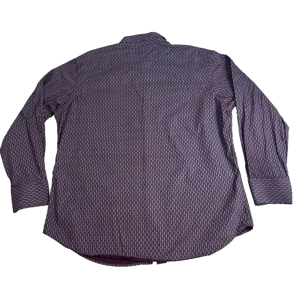 Stetson Shirt Mens 3XL Red Brown Button Up Long Sleeve Embroidered 11-001-0425-0 - Image 2 of 4