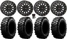 System 3 SB-6 15" Wheels Bk (5+2) 31" Carnivore Tires RZR Turbo S / RS1