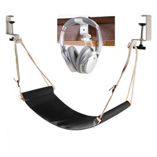 Auoinge Foot Hammock Under Desk FootRest | Adjustable 60 CM X 17 CM, Black