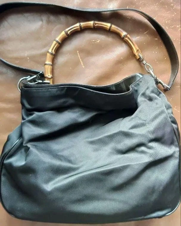 Poignée de sac à bandoulière GUCCI bambou 2 voies